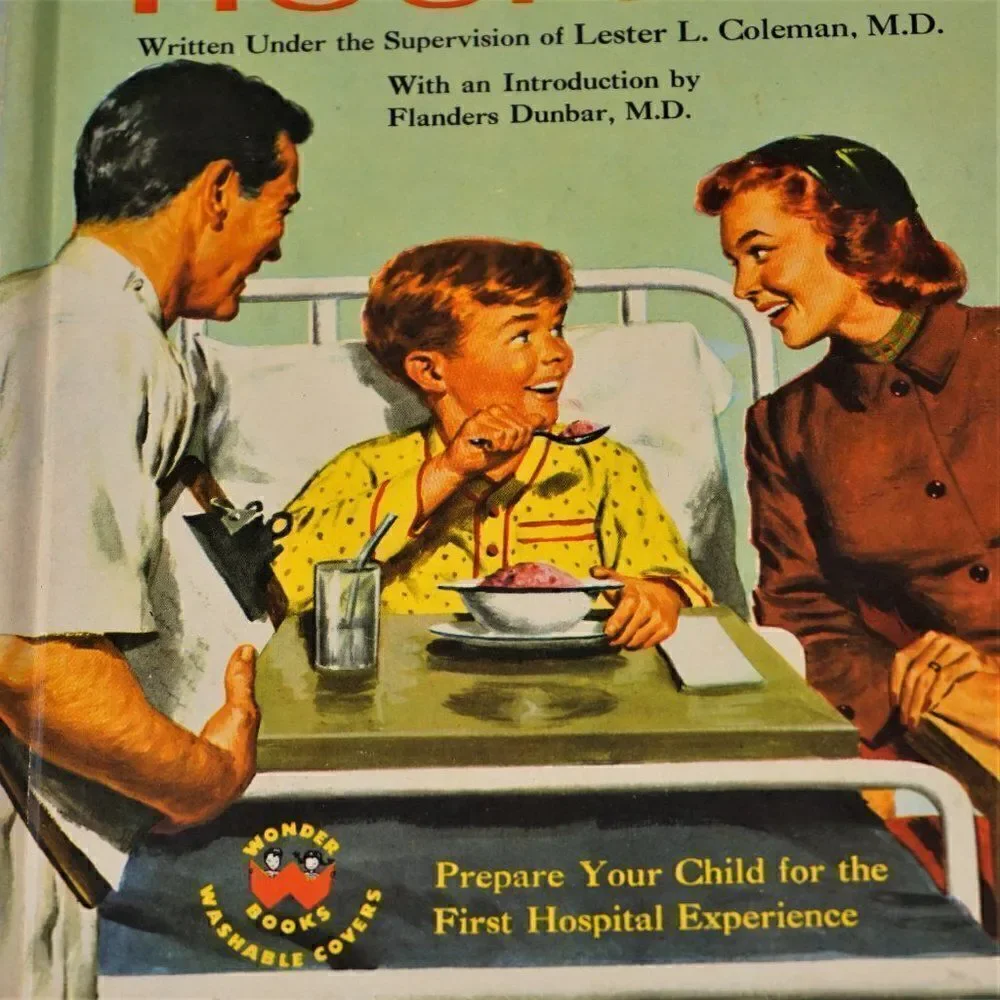 A Visit to the HOSPITAL by Francine Chase Vintage 1958 Wonder Books Hardcover